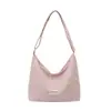 Bolso de hombro de mujer moderno y sencillo, nuevo bolso cruzado versátil de gran capacidad para el día a día, bolso de lona para estudiante de estilo fresco y dulce