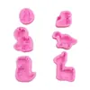 Molde de Silicona de Dinosaurio de Dibujos Animados para Arcilla DIY Hecho a Mano Molde para Decoración de Pasteles de Fondant Silicona de Grado Alimenticio Resistente a Altas Temperaturas