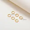 Chapado en cobre oro real 18K color dorado retención de color conector galvanizado Accesorios para joyería DIY hechos a mano Pulsera aretes Perler beads al por mayor