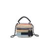Bolsa de Cosméticos 2025 Bolso Cruzado al Hombro Rayado Hierba Bolso Pequeño para Mujer Bolso de Mujer Cadena Nueva Mini Color de Contraste Tejido