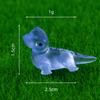 Lagarto Pequeño Simulado que Brilla en la Oscuridad Materiales para Manualidades Accesorios de Decoración Manualidades Creativas de Resina Adornos para Micro Paisajes