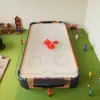 Mesa de hóquei de mesa infantil brinquedo educativo jogo de mesa interação pai-filho batalha para dois jogadores pequeno hóquei de gelo presente de aniversário