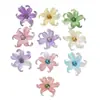 Adornos de Flores Acrílicas Franceses de Gradiente de Dos Tonos para Iris Parches Accesorios para Aretes DIY Accesorios para Llaveros