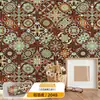 Pegatinas Retro Bohemias Autoadhesivas Impermeables y a Prueba de Moho Pegatinas de Pared Decoración de Renovación de Paredes de Dormitorio Papel Tapiz Ecológico