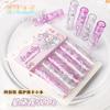 Conjunto de lápis Sanrio Ins Style High Yen Value Student Kulomi Meruti Pen Set Cartoon Plastic Transparent Pen Set