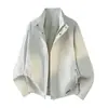 Chamarra estilo piloto con cuello alto, nueva colección de otoño para hombre, corte holgado estilo workwear, prenda exterior versátil a prueba de viento, top casual de moda