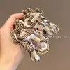 Diadema de Encaje a Cuadros Blanco y Negro Retro, Cuerda para Cabello Femenina de Cola de Caballo Alta, Alta Elasticidad y Sin Daño al Cabello, Diadema de Goma