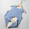 Chaleco Cálido para Niños Chaleco de Seda con Parche para Bebé Camiseta de Respaldo para Niños y Niñas Chaleco de Bebé Ropa Infantil Invierno