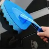Cepillo para Lavar Coches de Venta Caliente Cepillo Esponja Onda Mango Transparente Engrosado Triángulo de Esquina Cepillo Esponja Herramienta para Lavar Coches