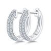 Brincos de moissanite de prata esterlina S925 brincos de diamante europeus e americanos transfronteiriços brincos de estilo Hong Kong brincos de alta qualidade para meninas