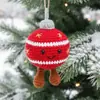 Producto Nuevo Transfronterizo, Bolas de Navidad Tejidas a Crochet Puramente Hechas a Mano para Decoración, Uso en Fiestas Navideñas, Productos Terminados Artesanales a Base de Plantas