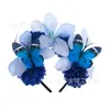 Nova Tiara de Cabeça Flor de Borboleta Retro para Feriado Traje da Dinastia Han Tiara Cosplay Dia das Bruxas Vestido de Festa Tiara para Mulheres