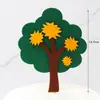 Internet red criativo não tecido pequena árvore decoração de bolo de aniversário plug-in série floresta decoração de mesa de sobremesa cartão de árvore pequena