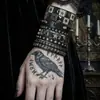 Set de 5 Piezas de Pulseras Punk con Remaches para Hombre de Venta Caliente Transfronteriza Europea y Americana, Estilo Gótico, Pulseras Multicapa de Moda Hip-Hop Personalizadas