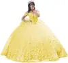 Vestido de Noche Bordado Tridimensional de Alta Resistencia con Cintura de Corsé, 2026 Hombros Descubiertos Mangas Abullonadas Vestido de Princesa para Sesión de Fotos en el Extranjero Fiesta