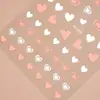 Redanco Nuevo Avión 3D Ins Popular Dibujo Animado Pegatinas para Uñas Multicolor Corazón Pegatinas Adhesivas para Uñas Dh-898