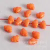 Cuentas de Bolas de Hilo Pintadas en Acrílico, Cuentas de Calabaza de Colores Caramelo, Cuentas Hechas a Mano para DIY con Agujero Recto, Cuentas Redondas, Accesorios para Cadena de Teléfono Móvil