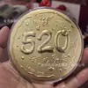 Monedas de Oro Puro para Atraer la Fortuna, Artesanías y Adornos de Oro para Promociones de Transmisiones en Vivo de Bancos y Compañías de Seguros, Venta al por mayor de Regalos Pequeños