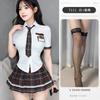 Noche Lencería Sexy Crujiente Sexy Uniforme Jk Falda a Cuadros para Mujer Juego de Roles Pasión Caliente Traje Estilo Universitario 7111