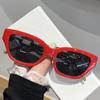Gafas de Sol Estilo Nuevo Europeo y Americano para Mujer Moda Tendencia Ins Gafas de Sol para Proteger del Sol Montura Pequeña Lisas Para Sesión de Fotos Callejeras Cadena de Gafas Versátil