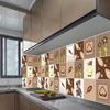 2018 Nuevo lindo osito resistente a altas temperaturas autoadhesivo papel de aluminio azulejo cerámico pegatinas de hollín de lámpara pegatinas a prueba de aceite para cocina pegatinas de pared fabricantes