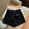 Calça casual preguiçosa da moda feminina marca tendência popular ins cintura natural elegante estilo Hong Kong shorts novos da moda