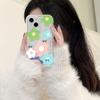 Funda Floral para Teléfono Estilo Ins Adecuada para iPhone 17, Funda para Teléfono con Airbag para Apple 16 Pro Max, Diseño de Agujero Grande para 15/14, Modelo Popular para 13