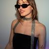 Accesorios de estilo popular de Amazon bufanda de lentejuelas metálicas bufanda para festival de música collar de personalidad brillante con pedrería para chicas europeas y americanas