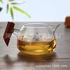 Taza de té de vidrio con mango de madera engrosado, resistente al calor, juego con filtro de té, accesorios para juego de té Kung Fu, té de madreselva y crisantemo