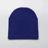 Gorra de lana bordada con logo personalizado transfronteriza sombrero de esquí multicolor de comercio exterior gorra corta de doble capa sombrero de punto acrílico