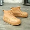 Botas de Lluvia para Mujer, Botas de Lluvia Cortas Impermeables Antideslizantes de Moda para Estudiantes, Zapatos de Agua Resistentes al Desgaste para Cocina Lavado de Autos Ropa de Trabajo, Zapatos de Goma para Adultos