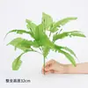 Sensación al tacto hierba persa colgante hojas grandes de helecho decoración de pared simulación pared de fondo de planta verde estilo bosque paisajismo helecho plantas falsas