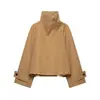Chaqueta Corta Cortavientos Casual Elegante y de Moda para Mujer Estilo Europeo y Americano Transfronterizo 2026 Venta al por Mayor Cuello Alto 3811257