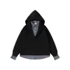 Adam Freak Sudadera con Capucha y Cuello de Camisa Retro Japonés de Moda para Primavera y Otoño Chaqueta para Hombre Aw013
