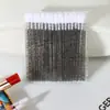 Pincel para Labios de Varilla de Cristal, Pincel Espuma Limpiadora para Extensiones de Pestañas, Pincel Desechable para Labial, Pincel Biselado para Labios