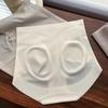 Ropa interior de verano sin costuras de cintura alta para mujer, nailon con control de abdomen cruzado 7A antibacteriano entrepierna extendida cinturilla antibacteriana, ligera y moldeadora
