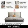 Cama de Tecido Tecnológico Moderna Simples Cama de Tecido Quarto Principal Casal 1,5/ 1,8m Cama Macia Acessível Luxo Ins Popular