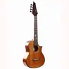 Los fabricantes suministran nuevos ukeleles de 24 pulgadas con núcleo de flor de durazno de abeto para aprender a tocar la pequeña guitarra de madera