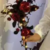 Bastón Torcido de Halloween Estilo Gótico Rosa Espina Bastón de Mano Paquete de Materiales DIY Varita Mágica Luminosa Creativa para Niños