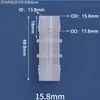Conector de Plástico Redutor Espessado em T Passante Reto Conector de Mangueira Tubo de Água Tubo de Ar Adaptador Junta de Espigão
