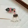 Nuevo Pasador de Pelo Largo con Borla Estilo Chino Dulce Elegante Pinza para Flequillo Lateral Foto Foto Dinastía Han Accesorios para el Cabello para Mujer