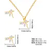 Serie de Conjuntos de Joyería Transfronterizos, Accesorios de Joyería de Lujo Ligero y Gama Alta, Conjuntos de Joyería de Cobre Chapado en Oro de Diseño de Nicho, Artículos Populares