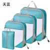 Juego de Cuatro Bolsas de Compresión para Viaje Personalizadas, Impermeables, a Prueba de Polvo, a Prueba de Humedad, para Maletas de Viaje y Bolsas de Empaque para Mudanzas