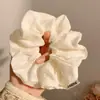 Elástico de cabelo floral azul pequeno estilo pastoral para mulheres, novidade da primavera de 2026, acessório de cabelo grande para rabo de cavalo baixo francês