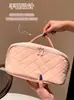 Bolsa de maquillaje portátil transfronteriza de Amazon para madre e hija con compartimentos, bolsa de almacenamiento de cosméticos ligera de lujo portátil para viajes de mujer