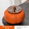 Ruyi de Caqui Olla de Caqui Olla de Dulces Tetera Olla de Cerámica Olla Pequeña para Dulces de Boda Caja de Regalo Juego de Té Regalo para la Mano
