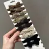 Marrom leite Alta Elástico Durável Faixa de Borracha Simples Elegante Faixa de Cabelo Corda de Cabelo 2025 Nova Corda de Cabelo de Couro
