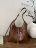 Bolsa Retrô para Mulheres 2025 Outono e Inverno Nova Moda Grande Capacidade Ombro Axila Bolsa Casual Versátil Roupa de Trabalho Bolsa Tote