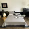 Estilo Retro Francês Gaze de Algodão Puro Cobertura de Cama Conjunto de Três Peças Estilo Renda Algodão Puro Acolchoado Espessado Lençóis de Cama Fronha Antiderrapante