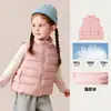 Ropa para Niños Amila 2026 Invierno Nuevo Chaleco Blanco de Plumas de Pato para Niñas Chaleco Fuerte Impermeable Cálido para Niños